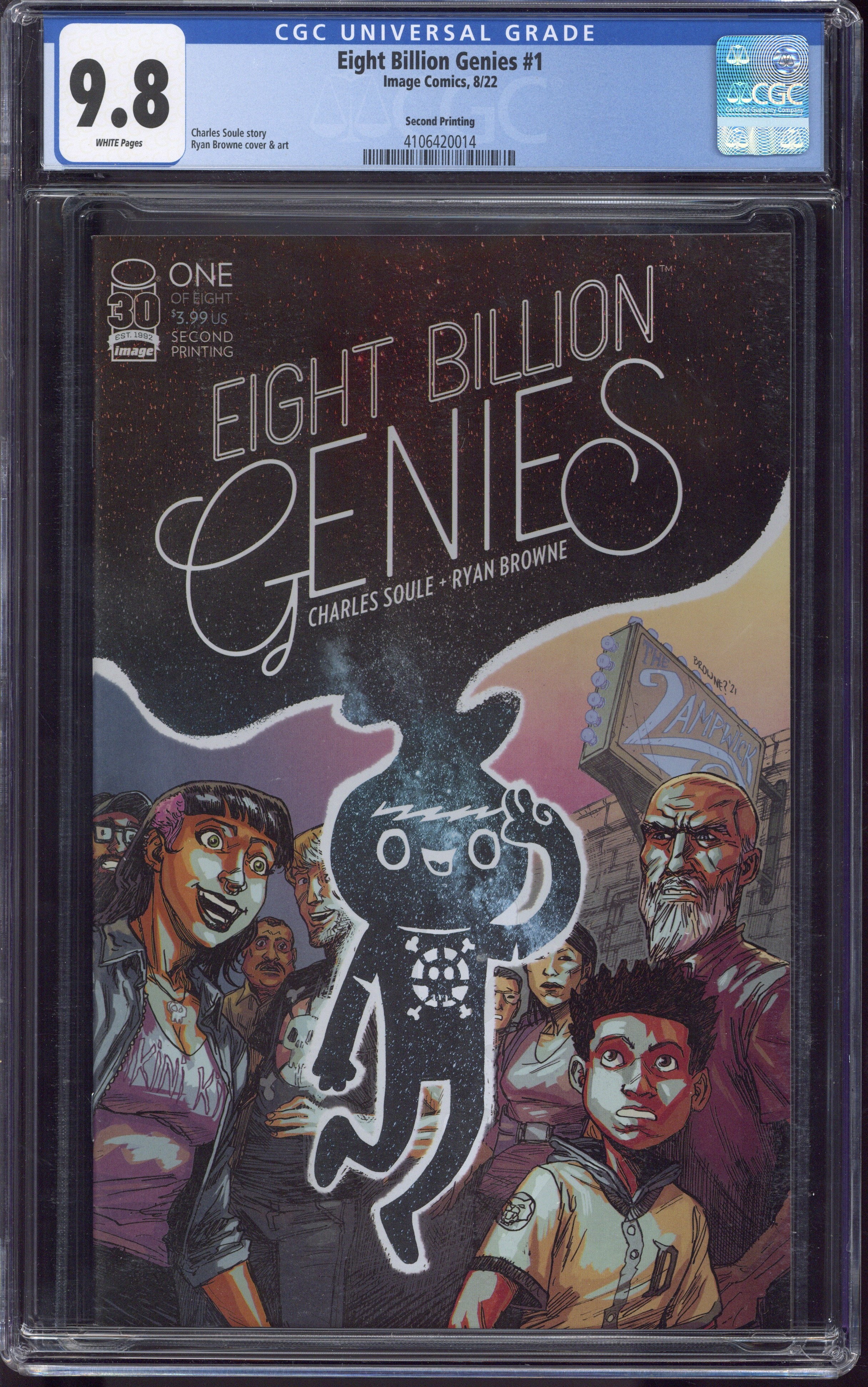 8/22 Eight Billion Genies - Independent Comic CGC-COMIC 9.8 NM/M